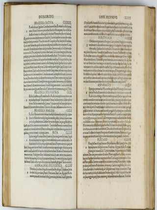 In hoc volumine haec continentu.r Ioannis Baptistae Egnatii Veneti In Dioscoridem ab Hermolao Barbaro tralatum annotamenta, quibus morborum et remediorum vocabula obscuriora ... : explicantur. / Hermolai Barbari ... Corollarii libri quinque non ante impressi.