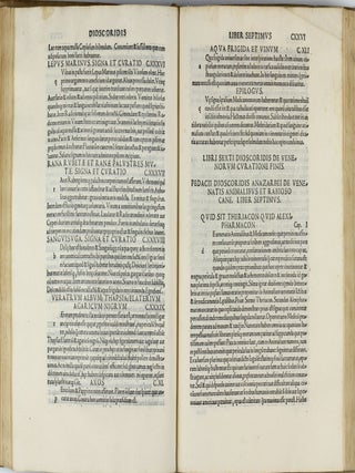 In hoc volumine haec continentu.r Ioannis Baptistae Egnatii Veneti In Dioscoridem ab Hermolao Barbaro tralatum annotamenta, quibus morborum et remediorum vocabula obscuriora ... : explicantur. / Hermolai Barbari ... Corollarii libri quinque non ante impressi.