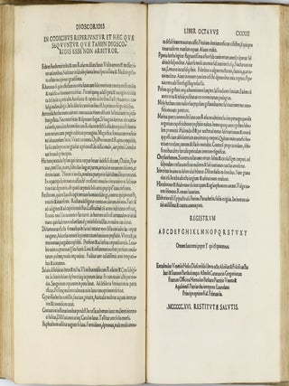 In hoc volumine haec continentu.r Ioannis Baptistae Egnatii Veneti In Dioscoridem ab Hermolao Barbaro tralatum annotamenta, quibus morborum et remediorum vocabula obscuriora ... : explicantur. / Hermolai Barbari ... Corollarii libri quinque non ante impressi.