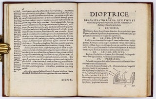 Dioptrice seu Demonstratio eorum quse visui & visi-bilibus propter Conspicilla non ita pridem inventa accidunt; praemissa epistola GALILAEI de iis, quae post editionem Nuncii Siderii ope Per-spicilli . . . deprehensa sunt. 2 parts in one volume.