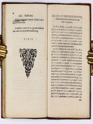 Dioptrice seu Demonstratio eorum quse visui & visi-bilibus propter Conspicilla non ita pridem inventa accidunt; praemissa epistola GALILAEI de iis, quae post editionem Nuncii Siderii ope Per-spicilli . . . deprehensa sunt. 2 parts in one volume.