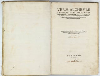 Verae alchemiae artisque metallicae, citra aenigmata, doctrina, certusque modus, scriptis tum novis tum veteribus nunc primum & fideliter maiori ex parte editis, comprehensus. . .