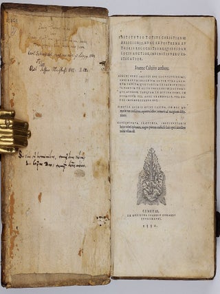 Institutio totius Christianae religionis, nunc ex postrema authoris recognitione, quibusdam locis auctior, infinitis vero castigatior. . .