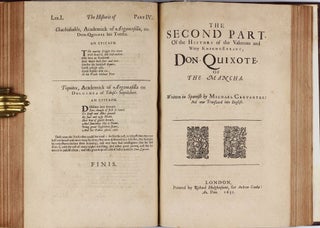 The history of the valorous and vvitty-knight-errant, Don-Quixote, of the Mancha. Translated out of the Spanish; now newly corrected and amended.