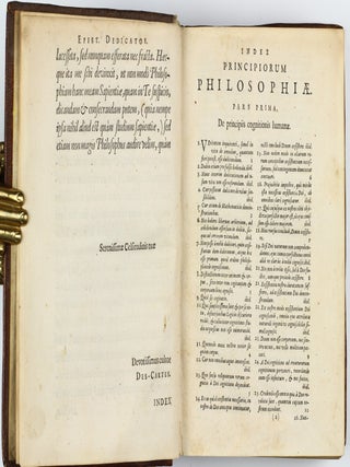 Principia philosophiae / Specimina philosophiae: seu Dissertatio de methodo recte regendae rationis, & veritatis in scientiis investigandae: Dioptrice et Meteora. Ex Gallico translata, & ab auctore perlecta, variisque in locis emendata.