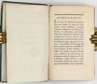 Description methodique du cabinet de l'Ecole royale des Mines / Supplement a la Description methodique du cabinet de l'Ecole Royale des Mines.
