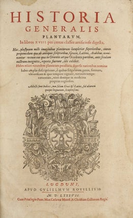 Item #002958 Historia generalis plantarum, in libros XVIII. per certas classes artificiose...