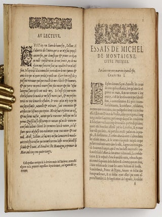 Les Essais. Edition nouvelle prise sur l exemplaire trouvé après le deceds de l autheur, reveu augmenté d un tiers oultre les précédentes impressions. Enrichi de deux tables curieusement exactes et élabourées.