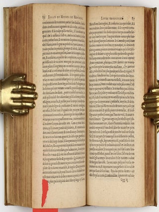 Les Essais. Edition nouvelle prise sur l exemplaire trouvé après le deceds de l autheur, reveu augmenté d un tiers oultre les précédentes impressions. Enrichi de deux tables curieusement exactes et élabourées.