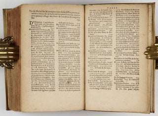 Les Essais. Edition nouvelle prise sur l exemplaire trouvé après le deceds de l autheur, reveu augmenté d un tiers oultre les précédentes impressions. Enrichi de deux tables curieusement exactes et élabourées.