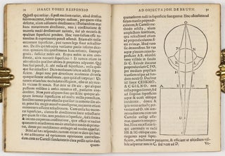 Responsum ad objecta Joh. de Bruyn, Professoris Trajectini: et Petri Petiti, Medici Parisiensis.