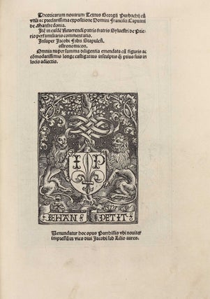 Item #002972 Theoricarum novarum textus Georgii Purbachij ... expositione Dom. Francisci Capuani...