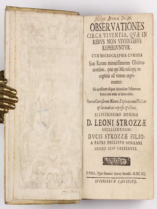 Observationes circa Viventia, quae in rebus non Viventibus reperiuntur. Cum Micrographia curiosa.
