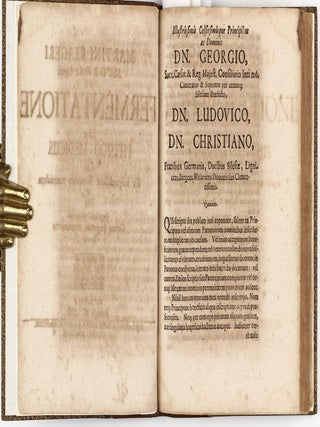 De fermentatione liber physico-medicus. Cui de inseparabiltate formarum materialium & vita singularia sunt innexa. Omni perpetuis experimentis firmata.