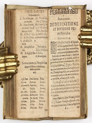 Astrologia Seu De Stellarum Natura, affectionibus, & effectionibus. Exercitatio : Qua difficultates praecipuae, de Stellarum Definitione, caußis, Ordine, ... succincte & nervose ecpediuntur; Cum Indice Quaestionum. Editio Septima Correctior mendos a tertia & melior ... / Enchiridion Metaphysicum. Editio octava. / Enchiridion Ethicum Seu Epitome Philosophiae Moralis : Praecepta breviter ... & facili explicata exhibens.