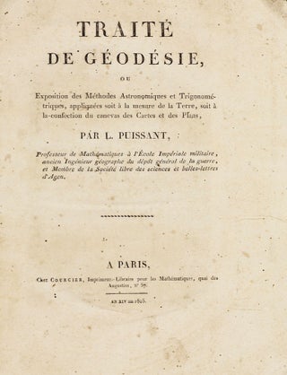 Item #003035 Traité de géodesié, ou exposition des méthodes astronomiques et...