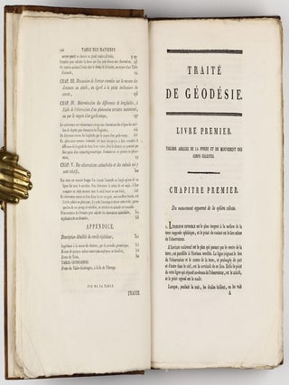 Traité de géodesié, ou exposition des méthodes astronomiques et trigonometriques, appliquées soit à la mesure de la terre, soit à la confection du canevas des cartes et des plans.