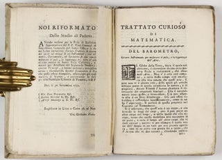 Trattato curioso di matematica nel quale col mezzo di tre instrumenti cioe' del barometro, termometro ed igrometro . . . Trad. dal Francese.