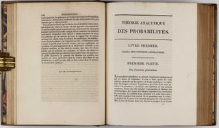 Theorie analytique des probabilités. Troisième édition, revue et augmentée par l'auteur. [With:] Supplement [Premiere - Deuxieme - Troisieme - Quatrième].