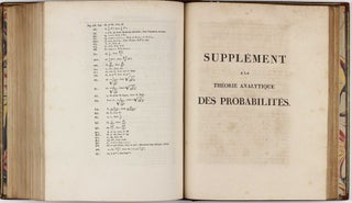 Theorie analytique des probabilités. Troisième édition, revue et augmentée par l'auteur. [With:] Supplement [Premiere - Deuxieme - Troisieme - Quatrième].