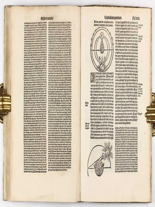 Habes lector Johannis de Sacro Busto sphere textum una cum additionibus non aspernandis Petri Cirvelli ... cum ipsiusmet sublimi et luculentissima expositione aliquot figuris noviter adiunctis decorata. Intersertis praeterea quaestionibus domini Petri de Alliaco; Omnia peruigili cura ad amussim castigata. Et rursus coipressa.