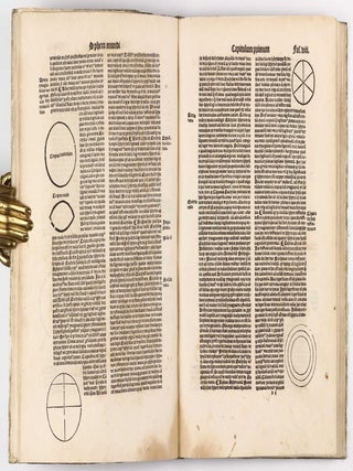 Habes lector Johannis de Sacro Busto sphere textum una cum additionibus non aspernandis Petri Cirvelli ... cum ipsiusmet sublimi et luculentissima expositione aliquot figuris noviter adiunctis decorata. Intersertis praeterea quaestionibus domini Petri de Alliaco; Omnia peruigili cura ad amussim castigata. Et rursus coipressa.