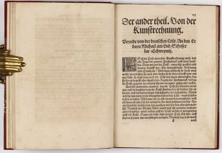Deutsche Arithmetica. Inhaltend. Die Haussrechnung, Deutsche Coss, Kirchenrechnung.