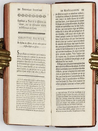 Nouveau systeme de mineralogie, ou Essai d'une nouvelle exposition du regne mineral, auquel on a joint un Supplement au Traite de la dissolution des metaux, avec des observations relatives au Dictionnaire de chymie.