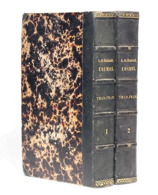 Cosmos, essai d'une description physique du monde. Traduit par H. Faye. First two (of four) volumes.