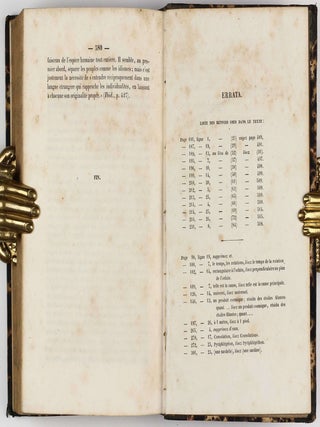 Cosmos, essai d'une description physique du monde. Traduit par H. Faye. First two (of four) volumes.