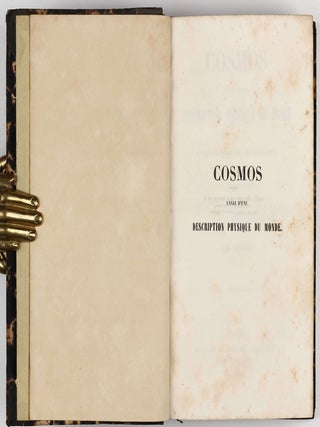 Cosmos, essai d'une description physique du monde. Traduit par H. Faye. First two (of four) volumes.