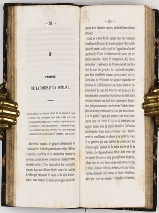 Cosmos, essai d'une description physique du monde. Traduit par H. Faye. First two (of four) volumes.