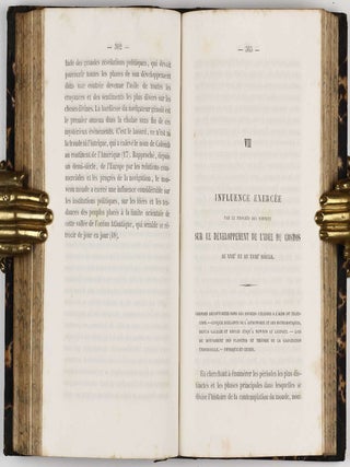 Cosmos, essai d'une description physique du monde. Traduit par H. Faye. First two (of four) volumes.