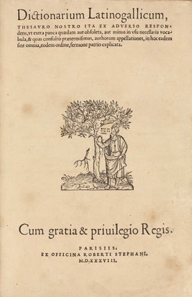 Item #003100 Dictionarium Latinogallicum. Robert ESTIENNE