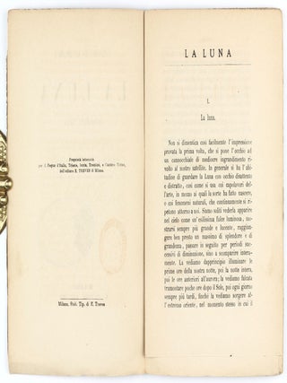 Conversazioni Astronomiche. Biblioteca Utile (140): La Luna. Monografia Fisica.