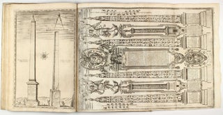 Della trasportatione dell'obelisco Vaticano et delle fabriche di Nostro Signore Papa Sisto V. With the very rare 2 engravings by Girolamo Rainaldi in first state
