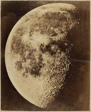 Item #003150 A very large and extremely rare early albumen silver print photograph of the Moon....
