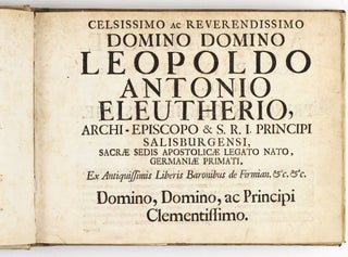 Firmamentum firmianum, seu manuductio ad globum artificialem coelestem, asterismos ejusdem ad ineuntem annum 1731 reductos LXXXVI. Iconisimis aeri incisis exhibens.