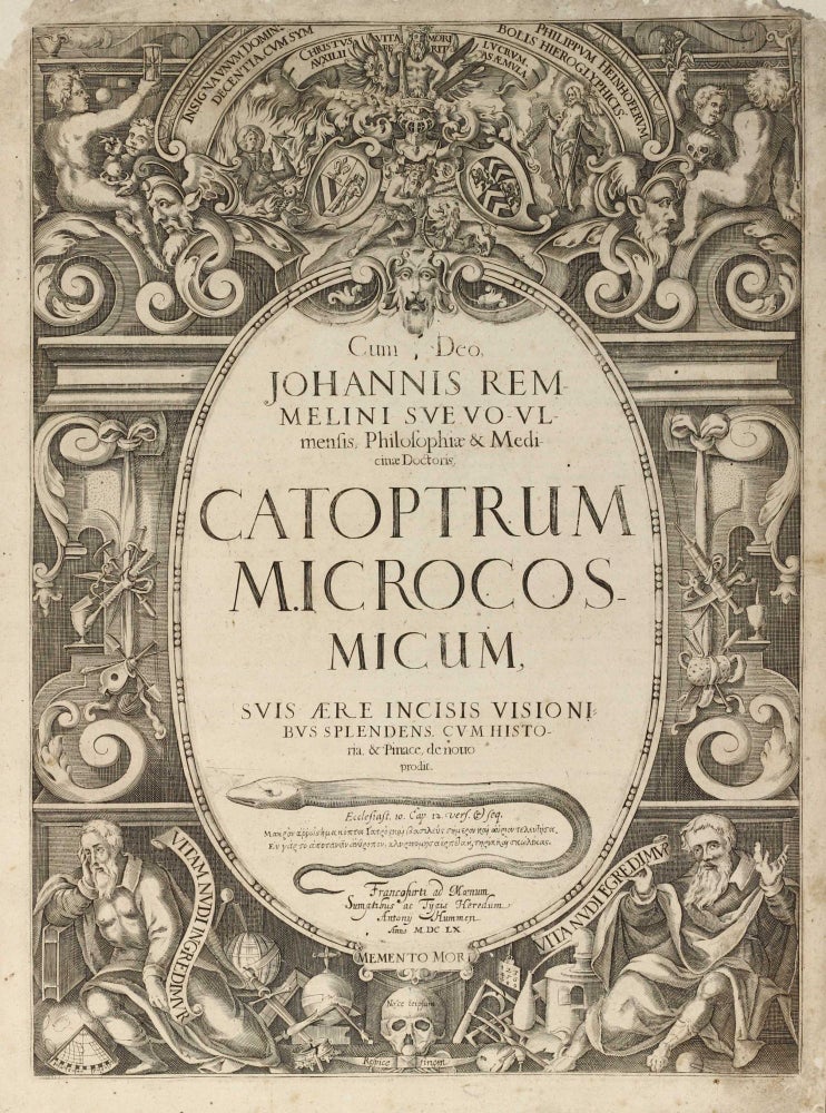 Item #003182 Catoptrum microcosmicum, suis aere incisis visionibus splendens cum historia, & pinace, de novo prodit. Johann REMMELIN.