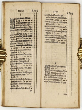 Catalogus oder Register, aller Apoteckischen Simplicien und Compositen, so in den beyden Messen, zu Franckfurt am Mayn, durch die Materialisten, Kauffleut, Wuertzeltraeger und Krautler, auch durch die Apotecker daselbst verkaufft werden. Allen Apoteckern, Materialisten, Kauffleuten, Wuertzkraemern.