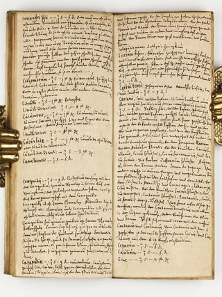 Catalogus oder Register, aller Apoteckischen Simplicien und Compositen, so in den beyden Messen, zu Franckfurt am Mayn, durch die Materialisten, Kauffleut, Wuertzeltraeger und Krautler, auch durch die Apotecker daselbst verkaufft werden. Allen Apoteckern, Materialisten, Kauffleuten, Wuertzkraemern.