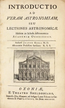 Item #003201 Introductio Ad Veram Astronomiam seu Lectiones Astronomicae Habitae in Schola...
