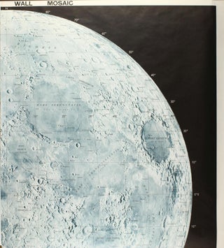 USAF lunar wall mosaic, LEM-1B. Lunar earthside hemisphere in orthographic projection.