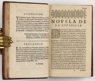 Novelas exemplares de Miguel de Cervantes Saavedra : dirigido a Don Pedro Fernandez de Castro / conde de Lemos, de Andrade, y de Villalua, &c.