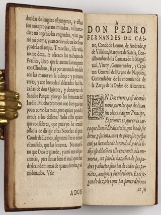Novelas exemplares de Miguel de Cervantes Saavedra : dirigido a Don Pedro Fernandez de Castro / conde de Lemos, de Andrade, y de Villalua, &c.