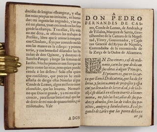 Novelas exemplares de Miguel de Cervantes Saavedra : dirigido a Don Pedro Fernandez de Castro / conde de Lemos, de Andrade, y de Villalua, &c.