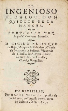 Item #003238 El ingenioso hidalgo don Quixote de la Mancha. Compuesto por Miguel de Cervantes...