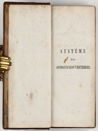 Systême des animaux sans vertèbres, ou tableau général des classes, des ordres et des genres de ces animaux.
