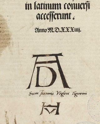 De Symmetria partium in rectis formis humanorum corporum libri in latinium conversi / De Varietate figurarum et flexuris partium ac gestibus imaginum libro duo.