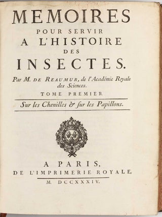 Mémoires pour servir à l'histoire des insectes.